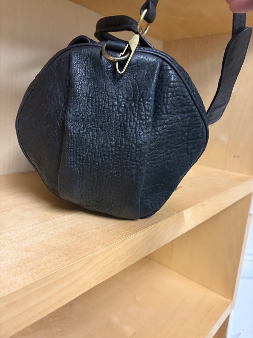 GORGEOUS ALEXANDER WANG $998 BLACK STUDDED BOTTOM DOCTOR BAG PURSE - Picture 2 of 8